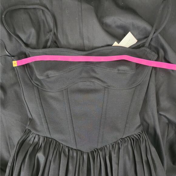 DELFI Collective Black Lilith Dress Elegant Designer Maxi Dress Sz XS - Picture 8 of 12